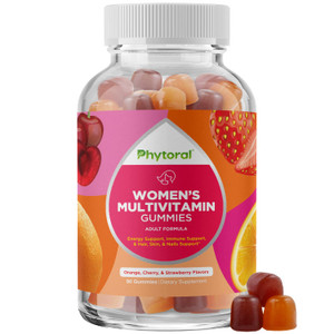 Phytoral Womens Multivitamin Gummy Vitamins for Adults - Natural Multivitamin for Women Gummies and Natural Immune System Booster - Womens Gummies Ad