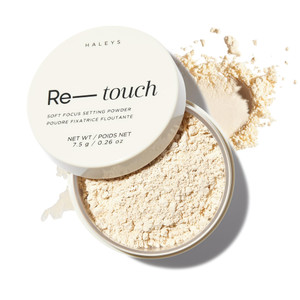 HALEYS Re-touch Setting Powder VEGAN + CRUELTY-FREE, Ultra-Blurring, Lightweight, Non-Caking, Nourishes, Smoothens for Filter-Like Finish, Soft Focus