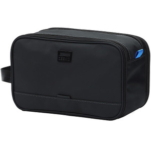 ZEEMO Travel Toiletry Bag for Men, Medium Water-Resistant Double-Sided Full-Open Dopp Kit, Versatile Organizer for Shower and Hygiene Accessories, Ba