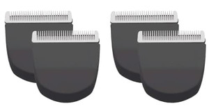 Professional Peanut Snap On Replacement Blades Compatible with Wahl Peanut Hair Clipper #2068-300, 4 Packs (Black)