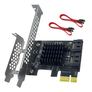PCIe to SATA3.0 Expansion Card - ASM1061 2-Port 1X Controller | 6Gbps High-Speed Transmission | Hot-Swappable | Compatible with SSD/Mobile Hard Drive