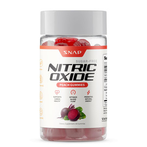 Snap Supplements Nitric Oxide Beet Root Gummies Supplement with Organic Beets - Energy & Circulation Support, 60 Sugar-Free Gummies (30 Servings, 1 M