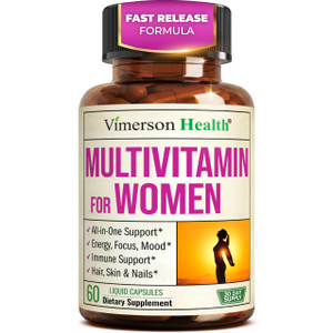 Multivitamin for Women with Bioavailable Vitamins, Minerals, Vitamin D, B12, C, A & Zinc for Energy, Focus and Immune Health  Premium Womens Multivi