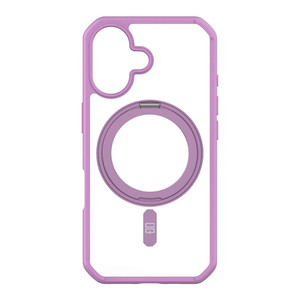 CQ x Carson & Quinn Rise Professional Shield Compatible with iPhone 16 Clear Black TPU Case Premium 10-Foot Drop Protection 360° Metal Kickstand Magn