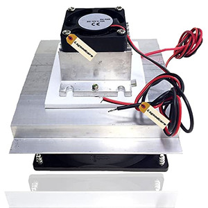 Lsgoodcare DIY Peltier Cooler Kit 12V Semiconductor Thermoelectric Cooler Peltier Cooling System TEC1-12706 Peltier Heatsink Module kit with Fan