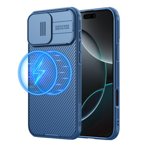 Nillkin Magnetic for iPhone 16 Pro Case, Upgraded Slide Camera Cover, Compatible with Magsafe, Slim Shockproof Protective Phone Case for 16 Pro 6.3 i