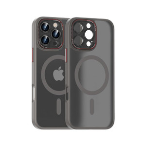 YUHEYS Magnetic Case for iPhone 16 Plus, MagSafe Compatible, Matte Anti-Fingerprint, Shockproof TPU Silicone Cover, Metal Buttons, Scratch Resistant,