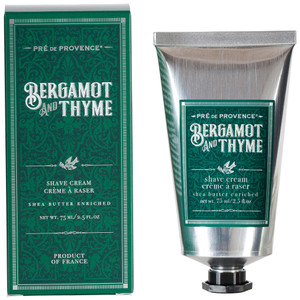 Pre de Provence Bergamot & Thyme Men's Fragrance Collection, Shave Cream, 75 ML