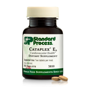Standard Process Cataplex E2 - Vitamin E & Selenium Supplement for Cardiovascular & Cellular Health - Antioxidant Support for Heart Health - Non-Dair
