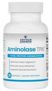 Arthur Andrew Medical - Aminolase TPA, Total Protein Assimilation, Optimal Protein Absorption and Decreased Gas and Bloating, Vegan, Non-GMO, 30 Caps
