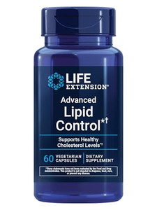 Life Extension Advanced Lipid Control, amla Extract, Indian Gooseberry, Heart Health, endothelial Health, Vegetarian, Gluten-Free, 60 Capsules