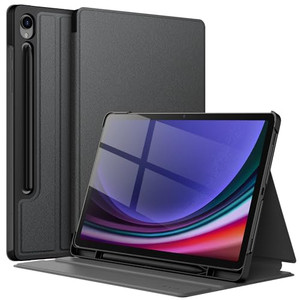 JETech Case for Samsung Galaxy Tab S8 Ultra 14.6-Inch 2022 with S Pen Holder, Slim Folio Stand Protective Tablet Cover, Multi-Angle Viewing (Black)