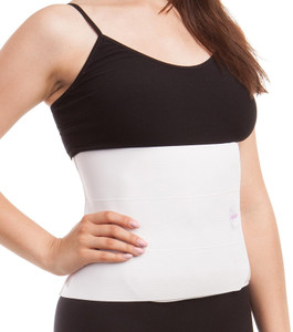 ITA-MED 9 Abdominal Binder for Men & Women - Helps Recover Post-Surgery, Postpartum & Hernia, Made in USA (M)