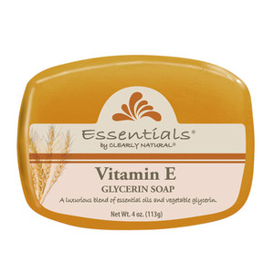 Clearly Natural Essentials Glycerin Bar Soap, Vitamin E, 4 Ounce, Pack of 12 (Packaging May Vary)