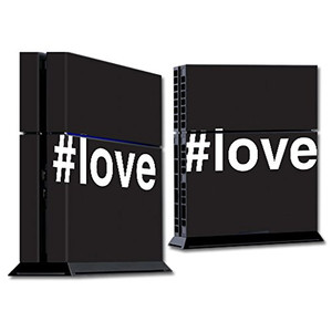 MightySkins Skin Compatible with Sony PlayStation PS4 Console  Love 2 | Protective, Durable, and Unique Vinyl Decal wrap Cover | Easy to Apply, Remo