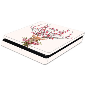 MightySkins Skin Compatible with Sony PS4 Slim Console - Spring Deer | Protective, Durable, and Unique Vinyl Decal wrap Cover | Easy to Apply, Remove