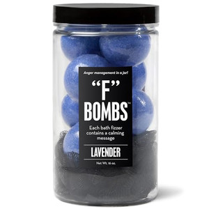 Da Bomb Bath F Bombs Jar, 16oz, 8 minis with loofah