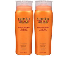 Cantu Shea Butter Conditioner Moisturizing Rinse Out 13.5 Ounce (399ml) (2 Pack)