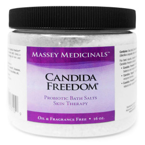 Massey Medicinals CF Sea Salt Bath Soak: Pure Ocean Luxury for Soothing Probiotic Baths | Candida Freedom | Aloe Vera | Alpha Lipoic Acid | Unscented