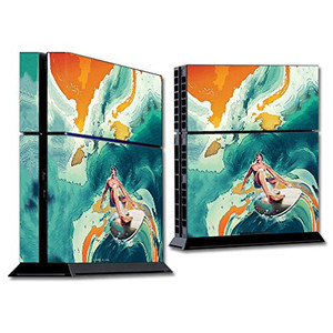 MightySkins Skin Compatible with Sony PS4 Console - Acid Surf | Protective, Durable, and Unique Vinyl Decal wrap Cover | Easy to Apply, Remove, and C