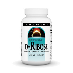 Source Naturals D-Ribose for Workout, Energy, and Recovery* - 90 Tablets