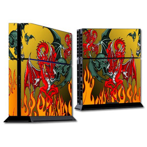 MightySkins Skin Compatible with Sony Playstation 4 PS4 Console wrap Sticker Skins Dragon Breath