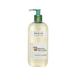 Nature's Baby 3-in-1 Shampoo, Body and Face Wash - Formulated for Problem and Sensitive Skin - pH Neutral & Tear Free - Sulfate Free - Coconut Pineap