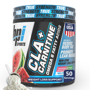 BPI Sports CLA+Carnitine  CLA L Carnitine & Linoleic Acid  L Carnitine Supplement for Weight Loss, Metabolism & Lean Muscle  Caffeine Free  Water