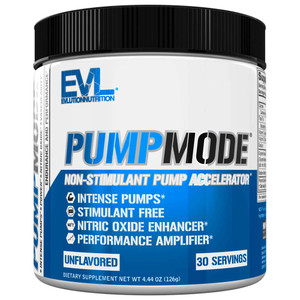 EVL PumpMode Nitric Oxide Supplement - Nitric Oxide Booster Pump Pre Workout Powder with Glycerol and Betaine for Muscle Recovery Growth and Enduranc