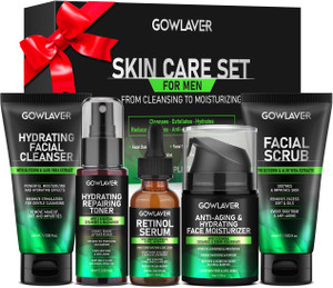 Gifts for Men,Skin Care for Men,Hydrating & Moisturizing Face Care Routine for Mens All Skin Types,Birthday Fathers Gifts Valentines for Him Dad Boyf