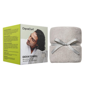 DevaCurl Microfiber Anti-Frizz Hair Towel | Gently Dries | Gray