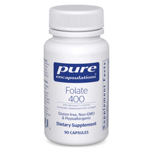 Pure Encapsulations Folate 400 | Metafolin L-5-MTHF Supplement to Support Cardiovascular, Cellular, and Neural Health* | 90 Capsules