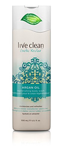 Live Clean Body Wash, Replenishing Argan Oil, 17 Oz