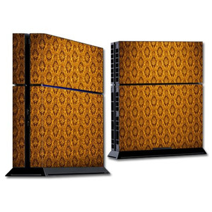 MightySkins Skin Compatible with Sony PlayStation 4 PS4 Console wrap Sticker Skins Vintage Gold