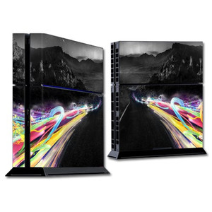 MightySkins Skin Compatible with Sony PlayStation 4 PS4 Console wrap Sticker Skins Speed