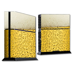 MightySkins Skin Compatible with Sony PS4 Console - Beer Buzz | Protective, Durable, and Unique Vinyl Decal wrap Cover | Easy to Apply, Remove, and C