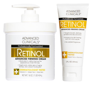 Advanced Clinicals Retinol Body Lotion & Face Moisturizer | Anti Aging Skin Care Retinol Body Cream For Women & Men Improves Appearance Of Fine Lines