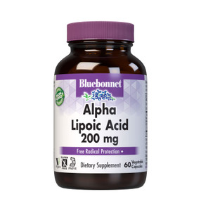 Bluebonnet Alpha Lipoic Acid 200mg - Powerful Antioxidant Nerve Support Supplement - For Women & Men Daily - Non-GMO, Vegan, Kosher - Gluten-Free, So