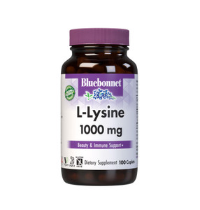 BlueBonnet L-Lysine 1000mg Essential Amino Acids Supplement - Immune & Collagen Support Supplements for Women & Men - Non-GMO, Vegan & Gluten-Free -