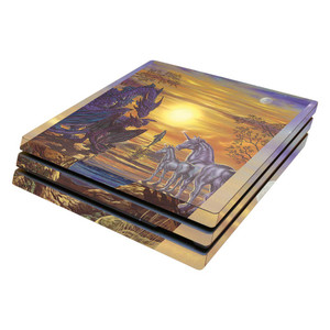 MightySkins Skin Compatible with Sony PS4 Pro Console - Mythical Party | Protective, Durable, and Unique Vinyl Decal wrap Cover | Easy to Apply, Remo