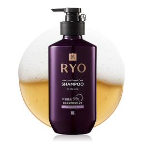 RYO Hair Strength Expert Care Shampoo for Oily Scalp, Moisturizing and Relieving Itchiness for Dryness, Hair Strengthening, Sebum Control, 13.53 Fl O