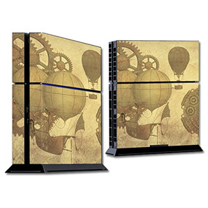 MightySkins Skin Compatible with Sony PS4 Console - Steam Punk Paper | Protective, Durable, and Unique Vinyl Decal wrap Cover | Easy to Apply, Remove