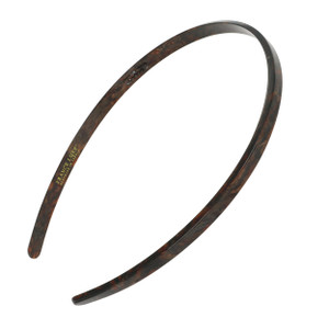 Brown Headband for Women, 1/4" Ultracomfort Thin Headband, Shimmering Mojave, Flexible Fit with No Slip Gentle Teeth, All-Day Hold | France Luxe