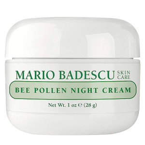 Mario Badescu Bee Pollen Night Cream for Women Anti Aging Overnight Face Cream Formulated with Smoothing Beeswax and Peanut Oil, Ideal for Combinatio