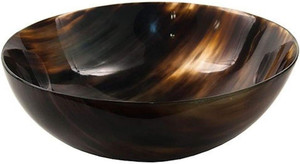 Parker Genuine Ox Horn Palm Lathering Shave Bowl  Handcrafted Natural Horn Bowl for Wet Shaving & Shave Soap Lather Mixing