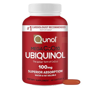 Qunol Ubiquinol CoQ10 100mg Softgels, Qunol Mega Ubiquinol 100mg - Superior Absorption - Active form of Coenzyme Q10 for Heart Health - 2 Month Suppl