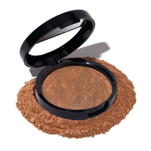 LAURA GELLER NEW YORK Award-Winning Baked Balance-n-Brighten Color Correcting Powder Foundation - Toffee - Buildable Light to Medium Coverage - Demi-