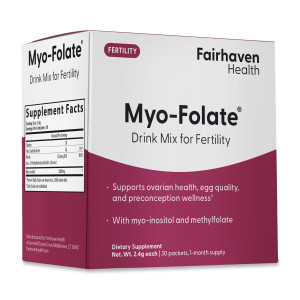 Fairhaven Health Folate and Myo Inositol Powder for Women - 1 Per Day, Female Fertility Supplement, Ovarian Health and Egg Quality - 2000 mg Myo-Inos