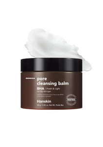 Hanskin BHA Pore Cleansing Balm  Korean Melting Balm Cleanser, Gentle Makeup Remover for Oily & Combination Skin | Solid-to-Oil Cleanser with BHA &