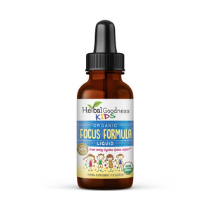 Focus and Attention Supplements 1oz - Focus Supplements with Ashwagandha for Kids & Natural Moringa Extract for a Serene and Genius Mind - Non-GMO Fo